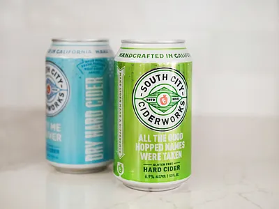 South City Ciderworks bay area beverage california california cider can design cider craft cider hard cider kevin kroneberger packaging print san francisco cider typography