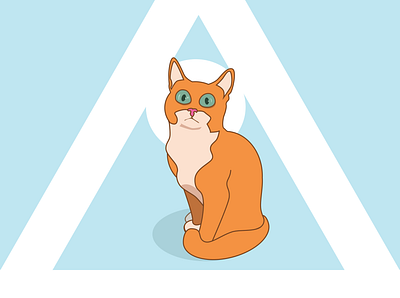 The Chosen Cat animal cat design graphic design icon illustration kitten logo minimal portrait ui vector