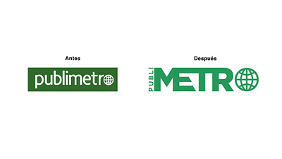 Rediseño de logotipo de Publimetro graphic design logo