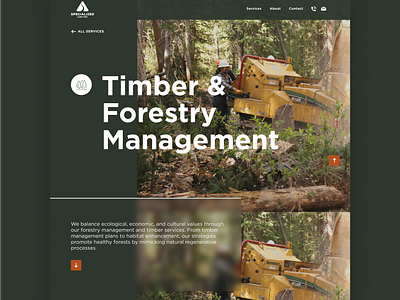 Specialized Land Management - website, services art direction conservation environmental habitat nature ui ux website