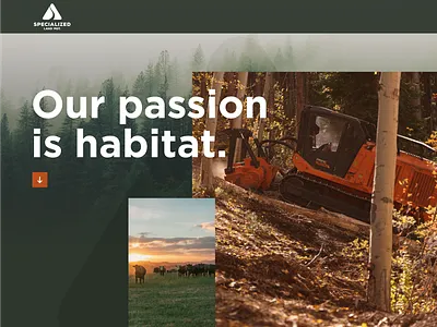 Specialized Land Management - website art direction conservation environmental habitat nature ui ux website