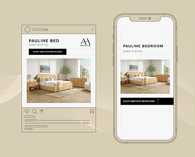 Abbyson Living Meta Ads abbyson living ad ads branding design facebook feed furniture graphic design home improvement instagram meta story templated ui