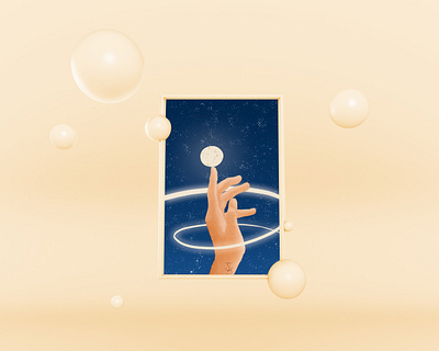 ¿ Is everything on my finger ? digital art drawing hellodribbble illustration illustration art imagination myworld shining