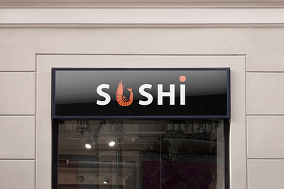 Sushi restaurant logo design branding design flat graphic graphicdesign illustration logo logodesign logotype sushi sushi logo typography