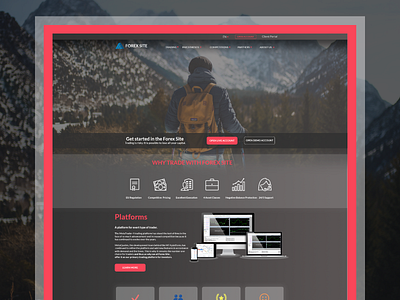 Forex Site design ui web