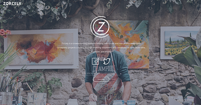 Zorcely Platform app crowdfunding crowdsourcing design idea platform website