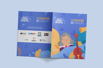 VSO Education Concerts 2020 Book Cover book booklet brochure design illustration non profit print print design