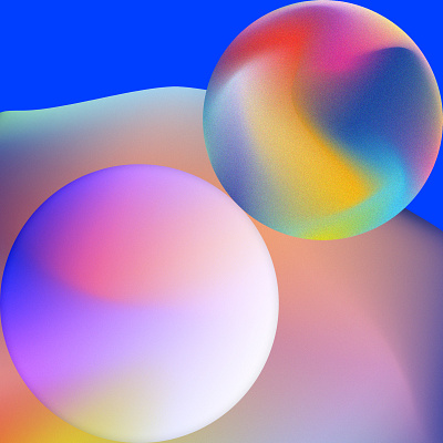 gradient play abstract gradient graphic design spheres