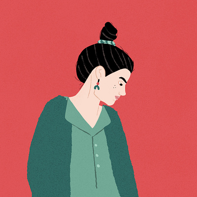 The High Bun design digital digital art digital illustration female empowerment illustration print procreate