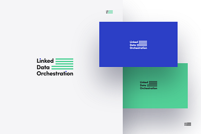 Linked Data Orchestration logotype and brand identity art direction brand branding data data science flag flag logo geometric geometry icon linkedin logo logo design logomark logotype mark saas styleguide symbol vector