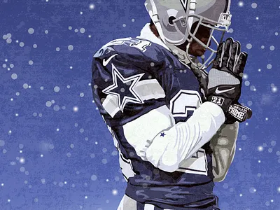 Deion Sanders, Dallas Cowboys cowboys dallas cowboys deion deion sanders football illustration illustrator national football league nfl prime time sports vector vectorart