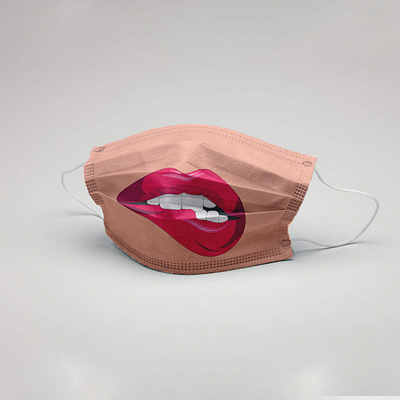 Stay_Home_Stay_Safe animation concept corona coronavirus design dribbble face mask girl home illustration lips logo mask motion design mouth seduction sexy girl stay home stay safe vector