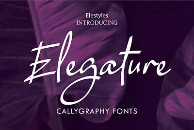 Elestyles Font Family script signature