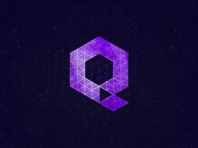 Q1 30daychallenge 36daysoftype aletteraday blue design dz isometric logo monogram typogaphy