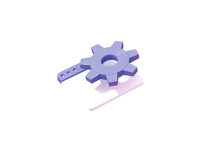 Settings 3d c4d cogwheel icon illustration render settings