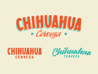 Chihuahua Cerveza Logos beer beer branding cerveza chihuahua design logo sign painting vector