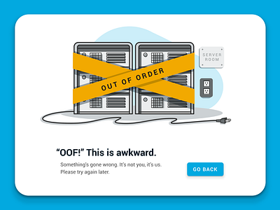 Error Page Spot Illustration 404 404 page 500 error app caution corporate error illustration illustration digital malfunction material design material ui server server error spot illustration tape ui ux ui design unplugged website