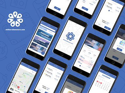 Million kilometers app design design ui ux