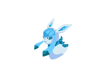 Glaceon Mascot Logo design gaming gaminglogo illustrator logo logo design mascot logo pokemon