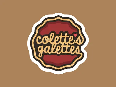 Colette's Galette Logo branding design dessert desserts illustration logo pies