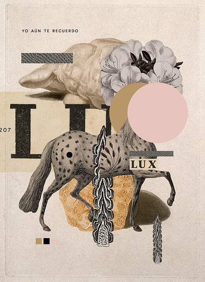 Yo aún te recuerdo collage illustration
