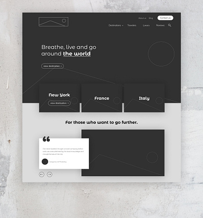 Design Interface | Wireframe minimal and modern | UI UX design interface design website elegant design minimal modern product design tourism ui ux website wireframe wireframe design wireframe kit