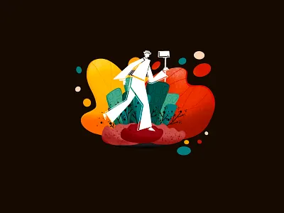 City Tour app illustrator city city illustration city tour design digital illustration digital painting digitalart drawing gradient graphic illustration illustrator procreate procreate art selfie travel travelling