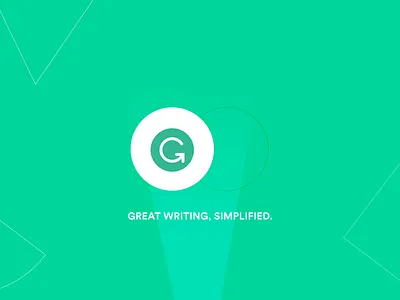Grammarly Logo Animation 2d abstract aftereffects animation clean gif grammarly intro logo logo animation minimal motion design outro projector shapes