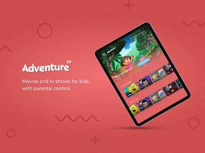 Adventure TV UX & Branding app brand branding logo typography ui ux web website