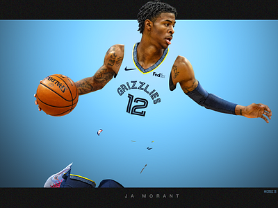 „COLOR BOUND“ Ja Morant artwork bigt3 jamorant nbaupdates sportposterdesigns sportsathletes thebig3 vancouvergrizzlies