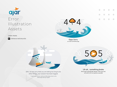 Error Page - AJAR LMS branding character error error 404 error 505 error message error page error state illustraion illustration state ui uidesign uiux web design