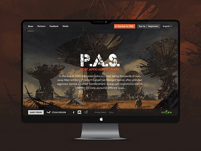 P.A.S (Post Apocalyptic Show) apocalypse multiplayer post apocalyptic ui website