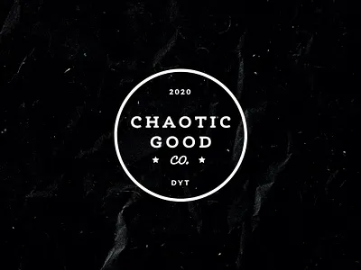 Chaotic Good Co. brand identity branding branding design design icon identity logo typography vector