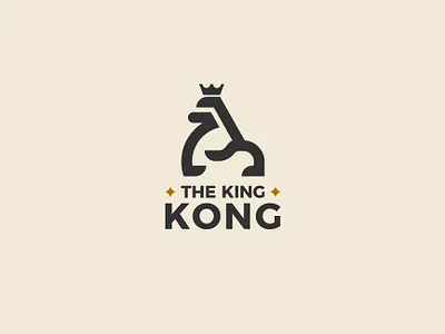 KING KONG angry animal ape design emblem face gorilla icon illustration king logo mascot monkey power primate sign strong symbol vector wild