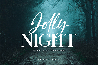 Jolly Night Font Duo beauty font branding font bussines font font duo handwritten font logo font luxury font script font serif font signature font typography