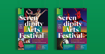 Branding for Serendipity Arts Festival, 2018 arts branding festival goa gradient india panaji poster design print save the date serendipity