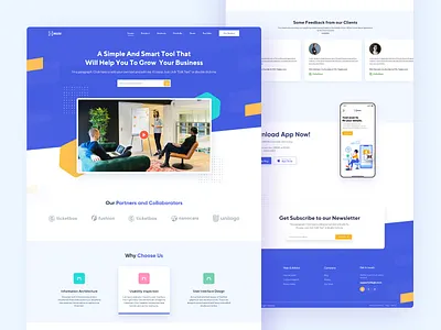 Business - Landing Page cms creative design illustraion landing page landingpage minimal strategy typography ui uiux user experience userinterface ux visual identity web webdesign website website design
