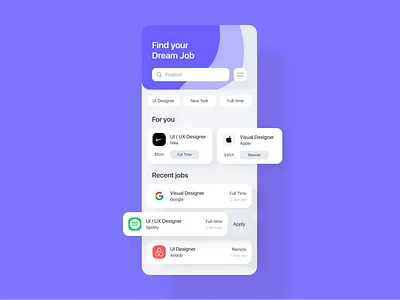 Daily UI 22 - Search app dailyui search search bar search results searching ui ui challenge ux webdesign
