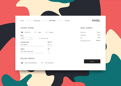 Daily UI 002 - Credit Card Checkout 002 branding credit card credit card checkout daily ui challenge dailyui dailyui 002 desktop ui web