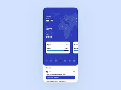 Epidemic prevention guidelines App animation app card coronavirus data demo design doctor epidemic prevention epidemic prevention gif illustration mobile principle ui ux