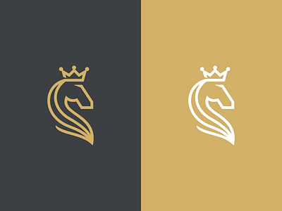 KING HORSE cool design home horse king letter line logo minimalist modern monogram simple strong