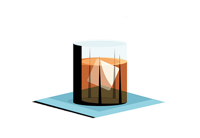 Whisky alcohol design drinks editorial editorial illustration food illustration illustrator minimal vector whisky