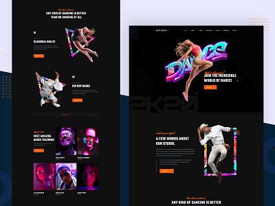 Dance Academy Landing Page academy acting art classes courses dance dance party dance school dance studio dancer dancing disco flamenco instructor language lessons modern music school trainer