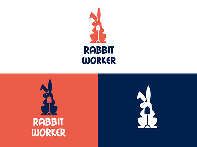 Rabbit Worker brand branding design graphic design graphicdesign illustration logo logodesign logodesignersclub logodesigns logomark