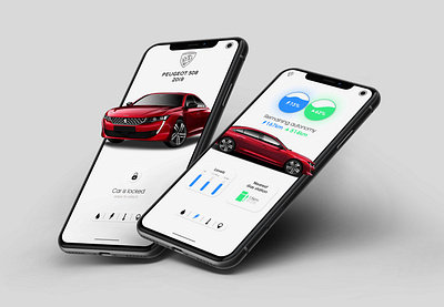 Peugeot 508 Companion app brand car daily dailyui design ergonomy icon minimal peugeot ui ux
