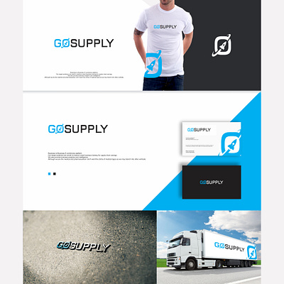 gosupply brand guideline branding design flat illustration logo vector