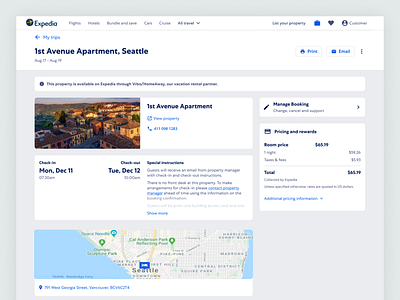 Expedia - Post Booking Experience for HomeAway Bookings