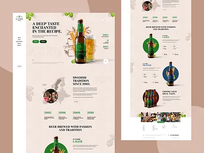 Flavord 🍻 beer branding bravery craftbeer landingpage onepage ui ux web webdesign website wordpress