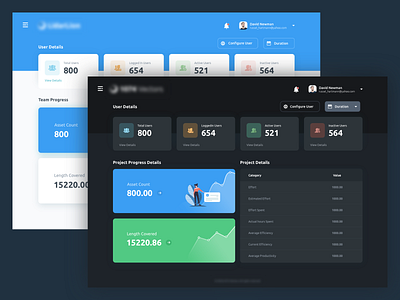 Dashboard UI adobe xd black blue dashboard design sketch theme ui design uxdesign website