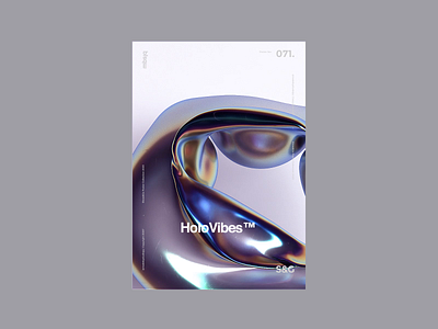 Show&Go2020™ | 071 | HoloVibes™ animation c4d digitalart dispersion helvetica holographic houdini loop motion motion design octane octane render poster poster design